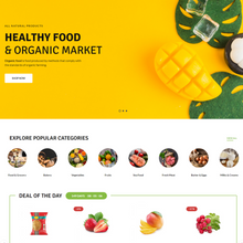 Organic Market WordPress Responsive Website
