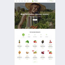 Organic Market WordPress Responsive Website