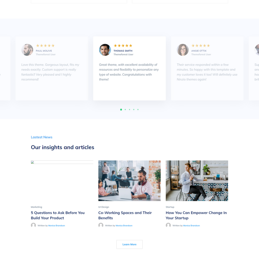 Startup & Creative Agency WordPress Responsive Website