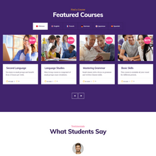 Language School WordPress Responsive Website