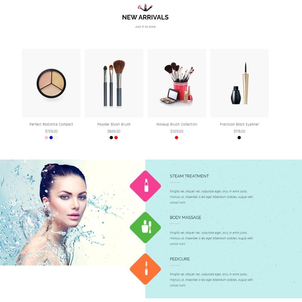 Cosmetics Salon Shopify Shopping Website