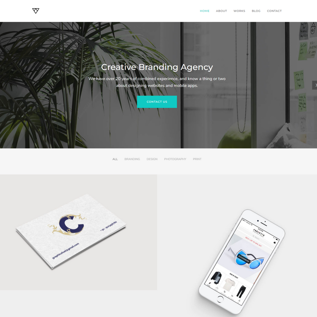 Minimal and Modern Portfolio WordPress Website