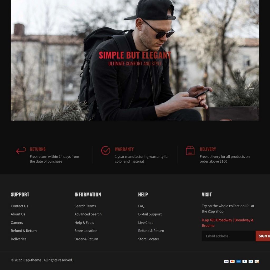 ICAPS Product Shopify Website