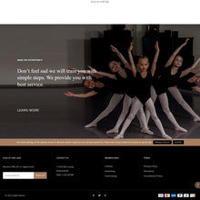 Ballet School Shopify Shopping Website