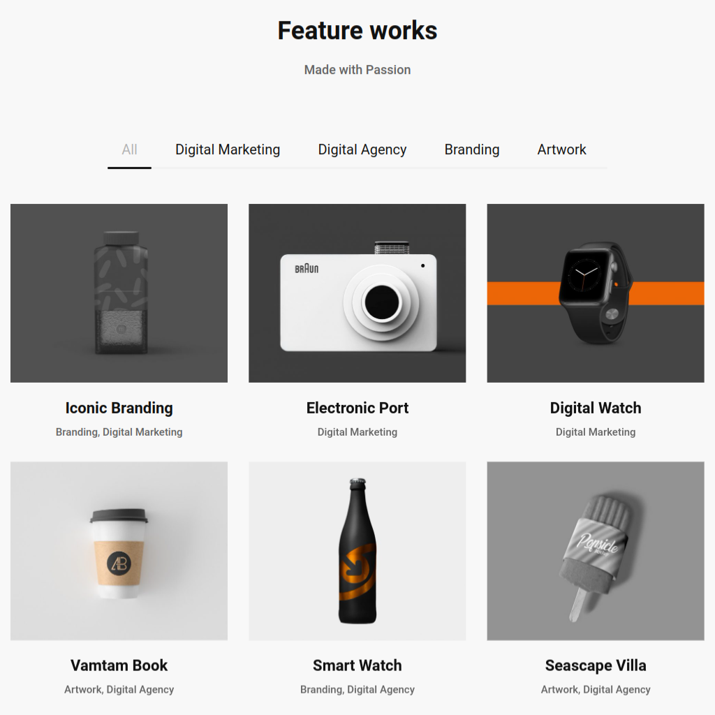 Pouch Mockup WordPress Website