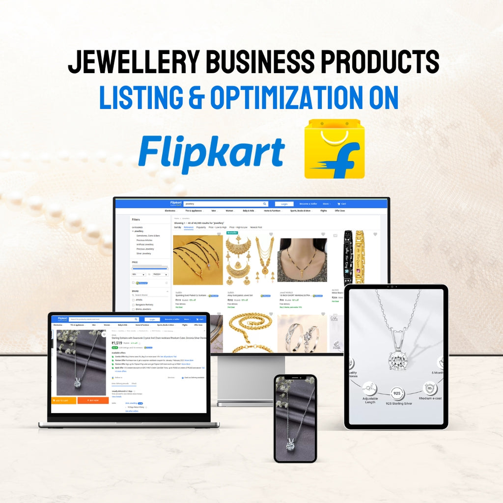 Jewellery Business Products Listing & Optimization On Flipkart