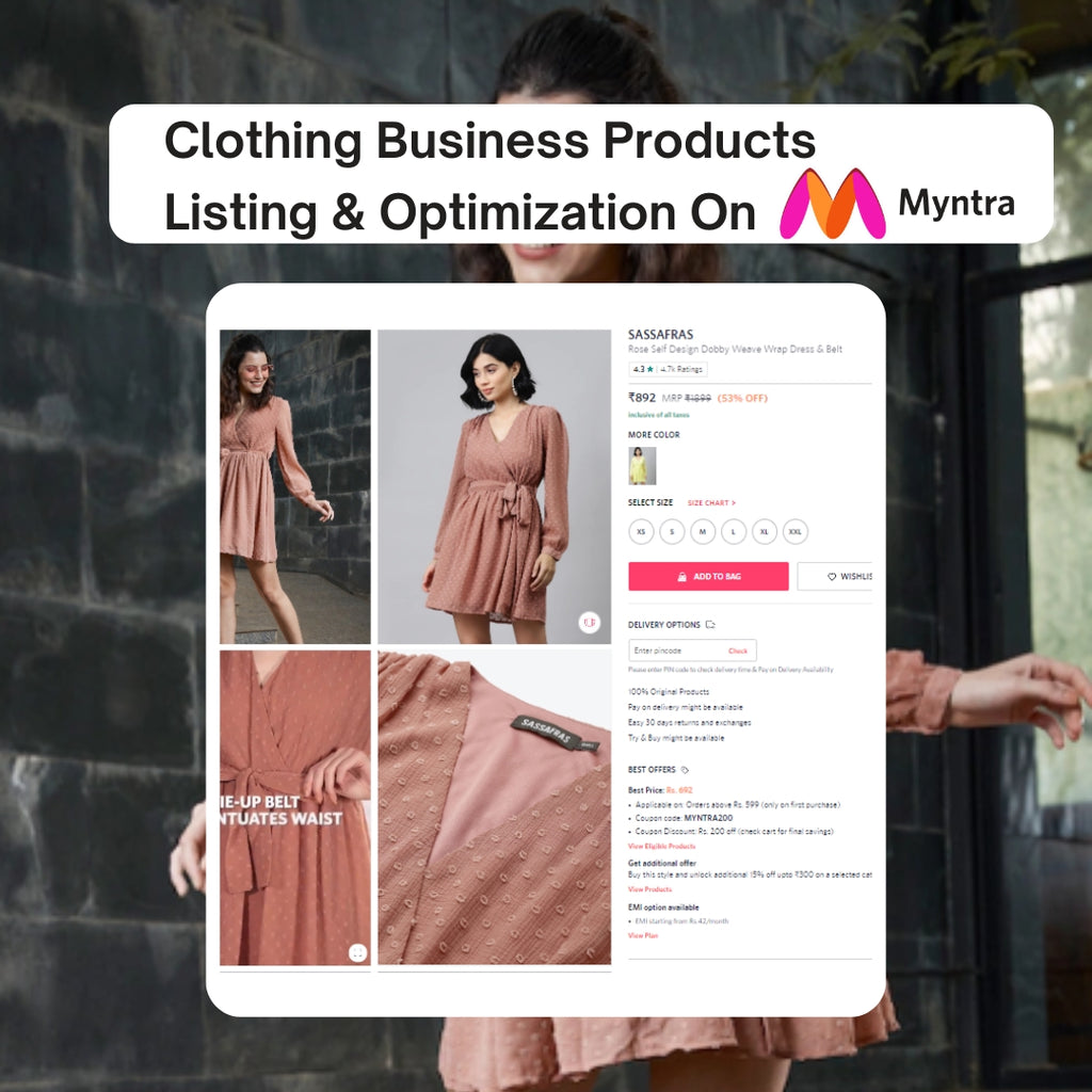 Clothing Business Products Listing & Optimization On Myntra