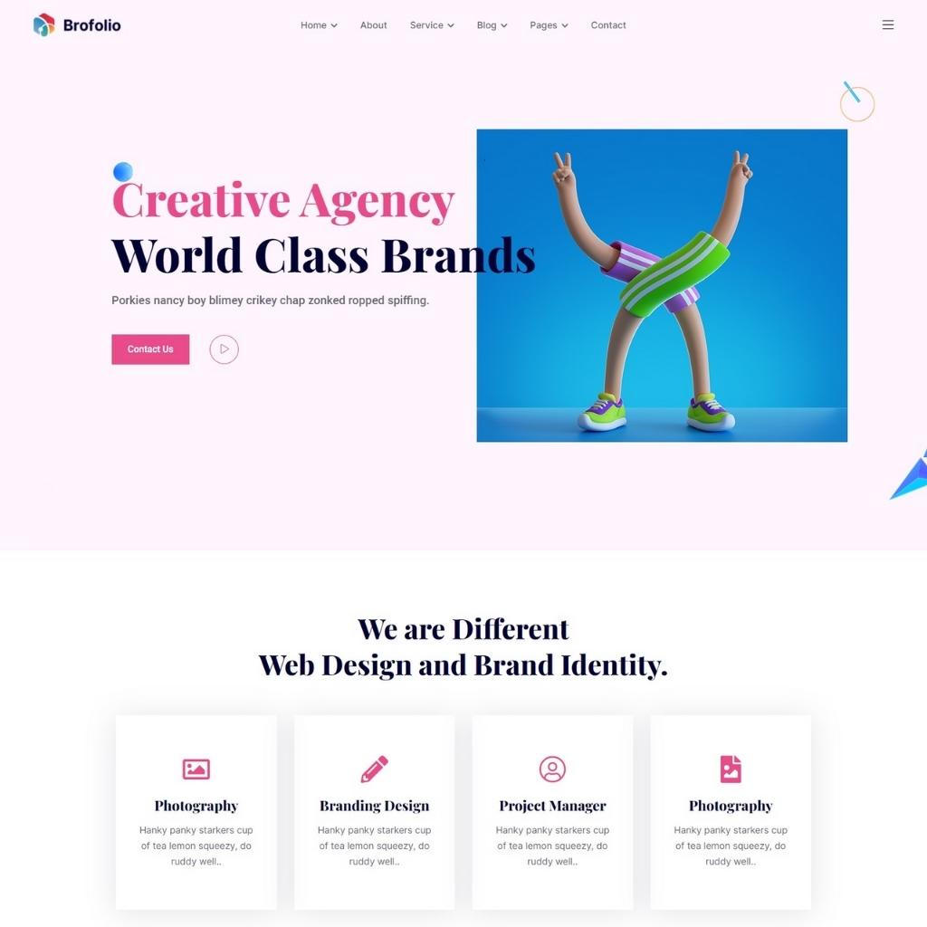 Creative Portfolio WordPress Website