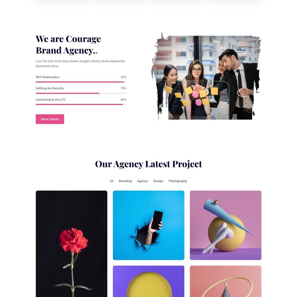 Creative Portfolio WordPress Website