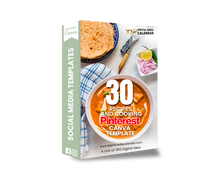 30 Ultimate Recipes and Cooking Pinterest Canva Template