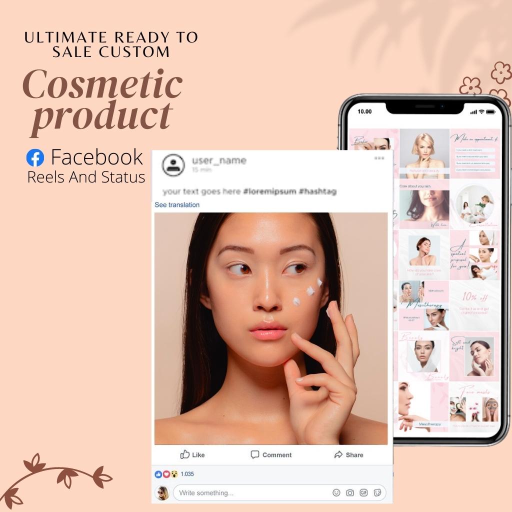 Ultimate Ready to Sale Custom Cosmetic products Facebook Reels And Status