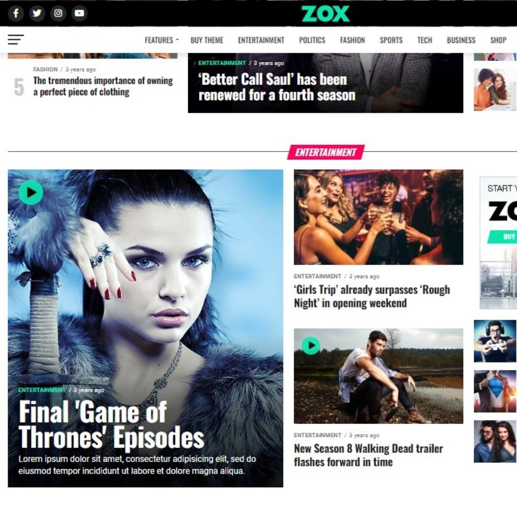 Professional News & Magazine WordPress Website
