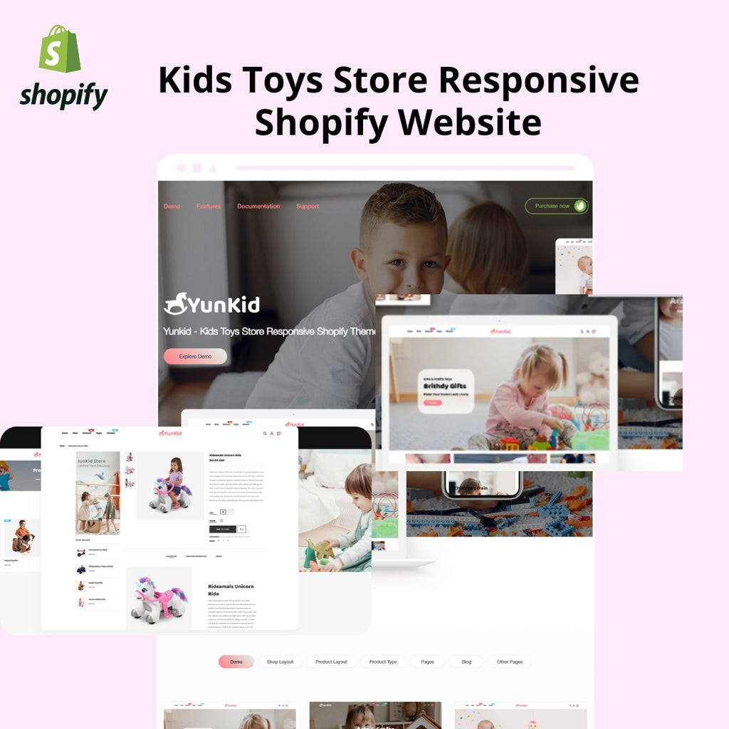 Kids Toys Store Responsive Shopify Website