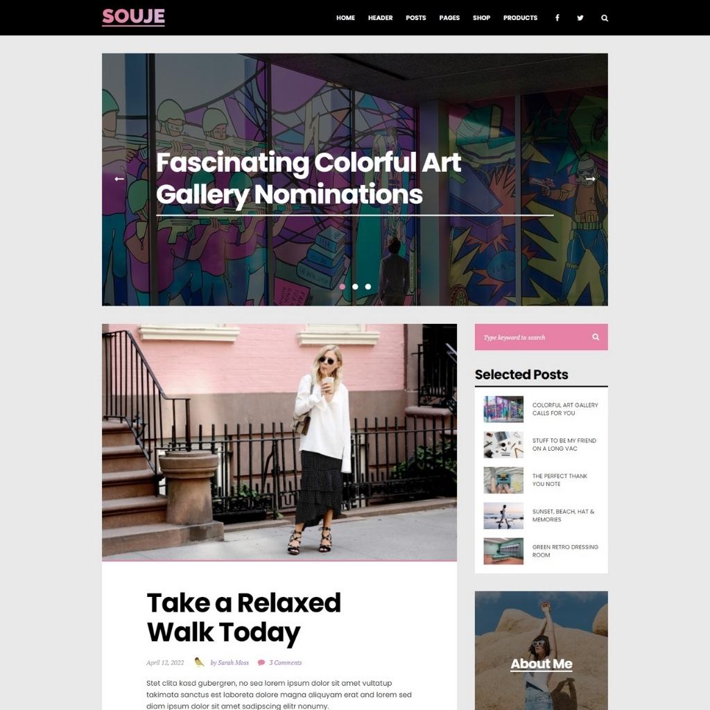 Personal WordPress Blog Website