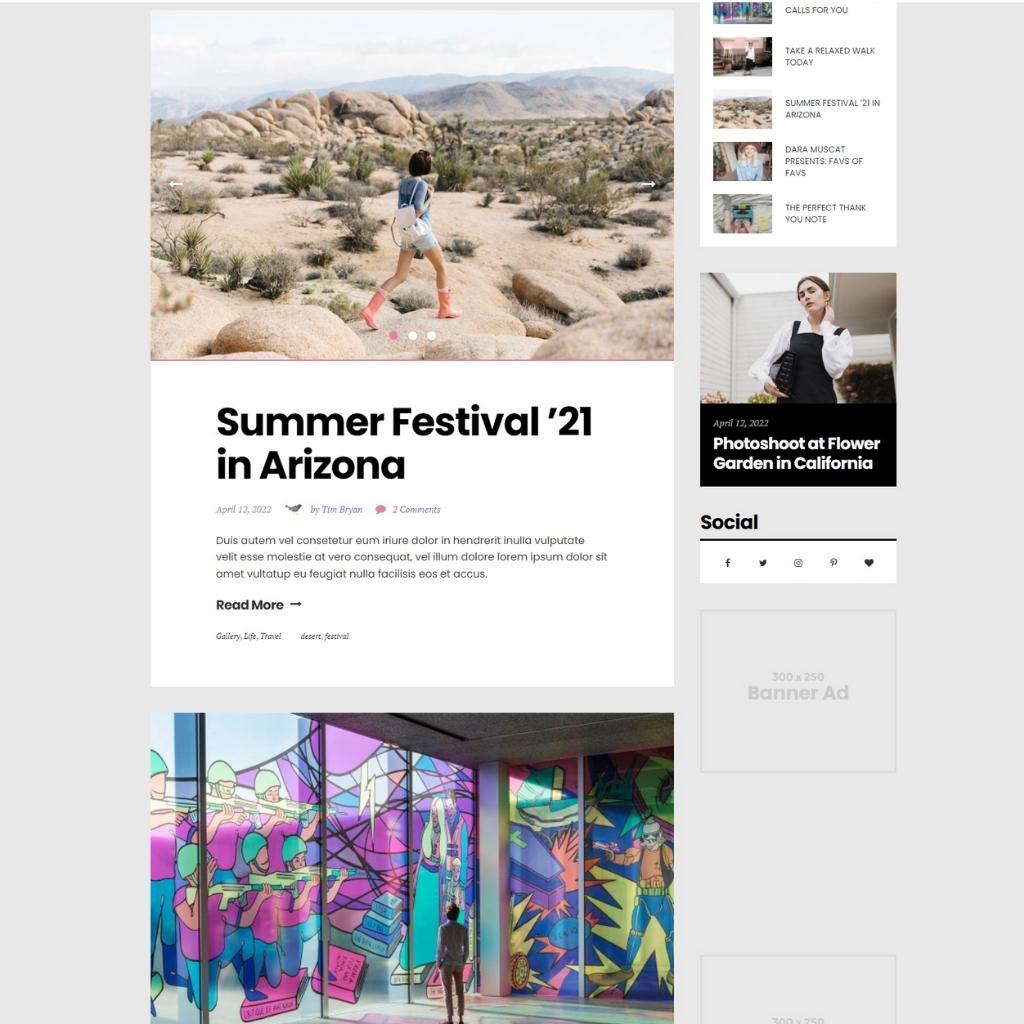 Personal WordPress Blog Website