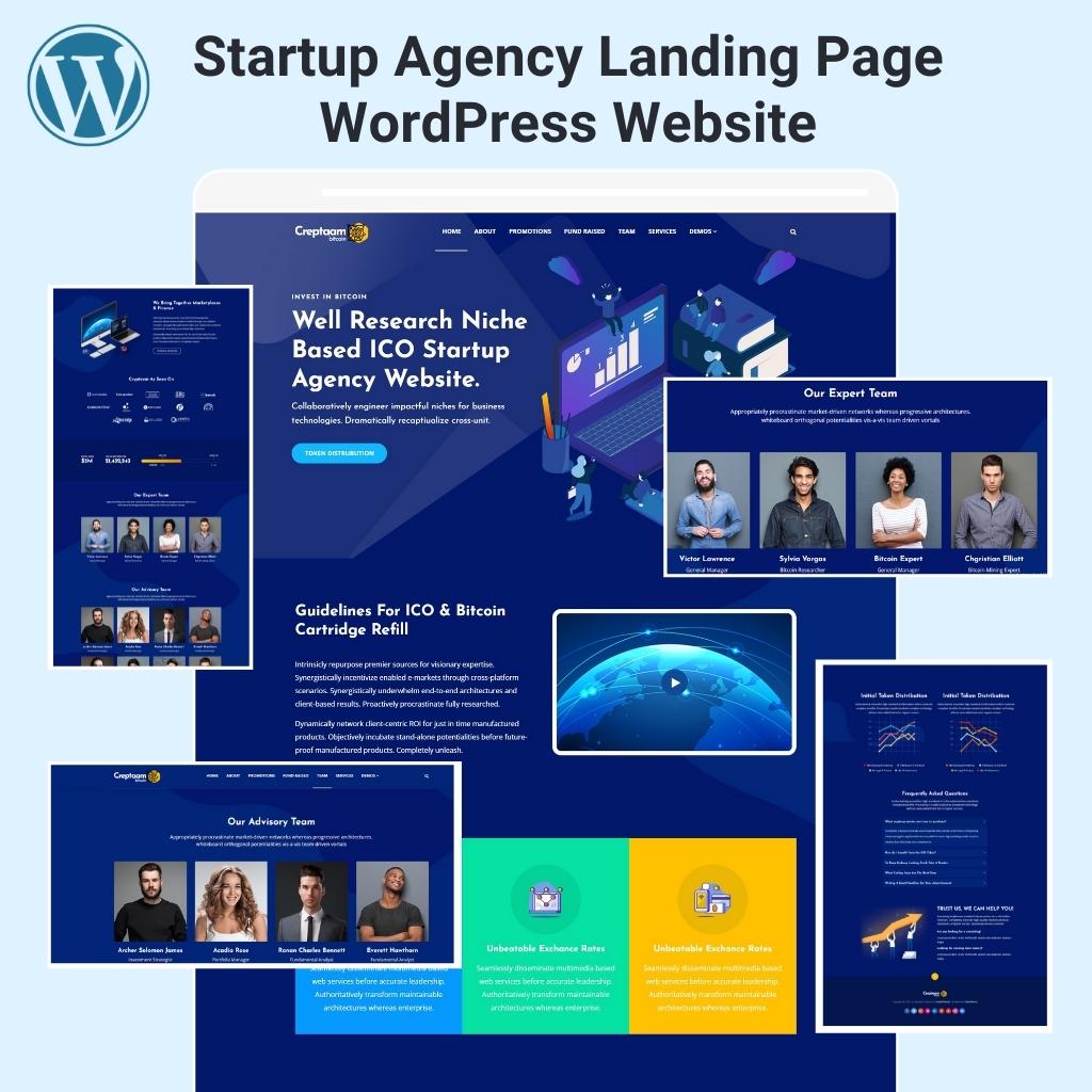 Startup Agency Landing Page WordPress Website