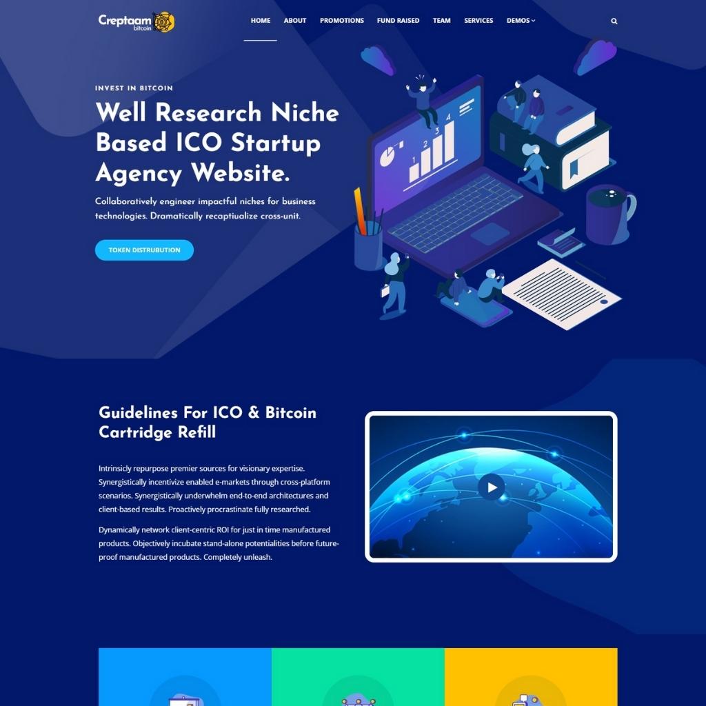 Startup Agency Landing Page WordPress Website
