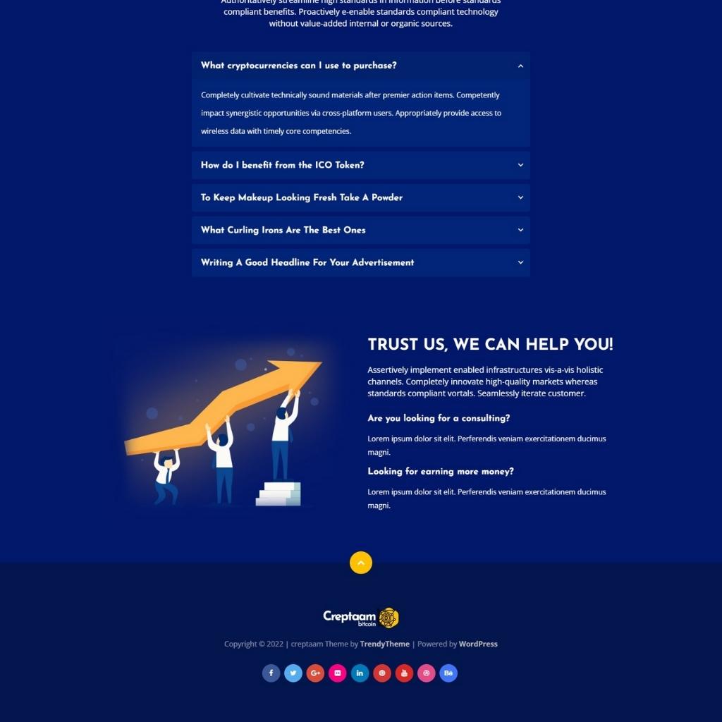 Startup Agency Landing Page WordPress Website
