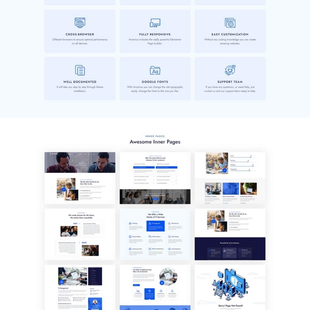 Technology & IT Solutions WordPress Website