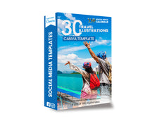 30 Ultimate Travel Illustrations Canva Template