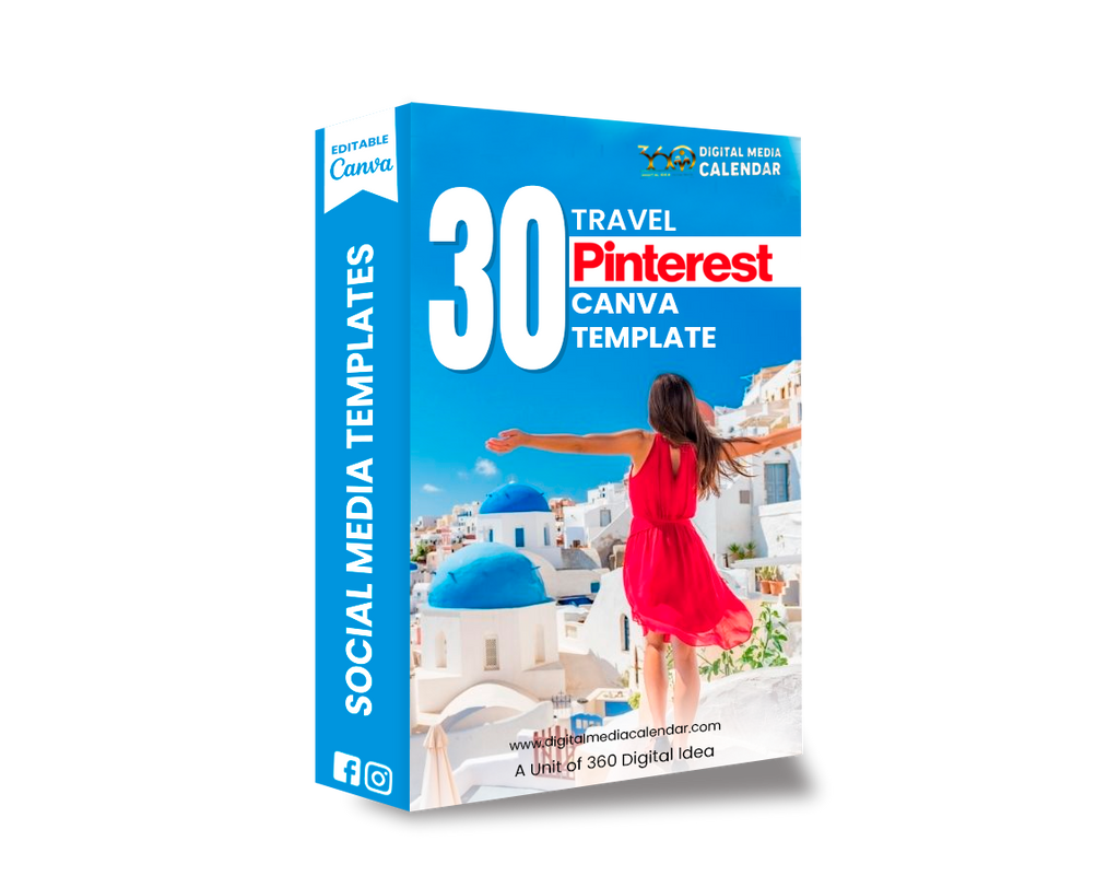 30 Ultimate Travel  Pinterest Canva Template