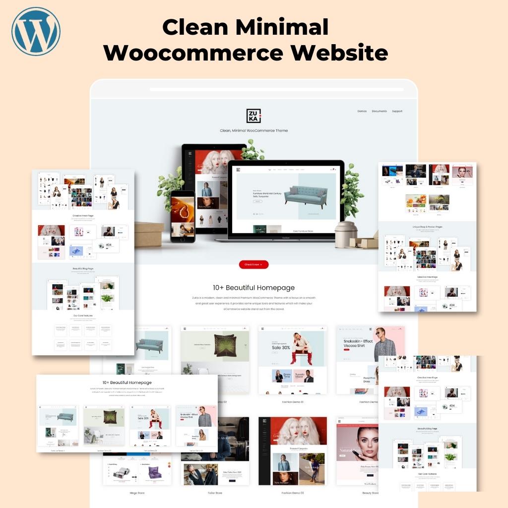Clean Minimal Woo-commerce Website