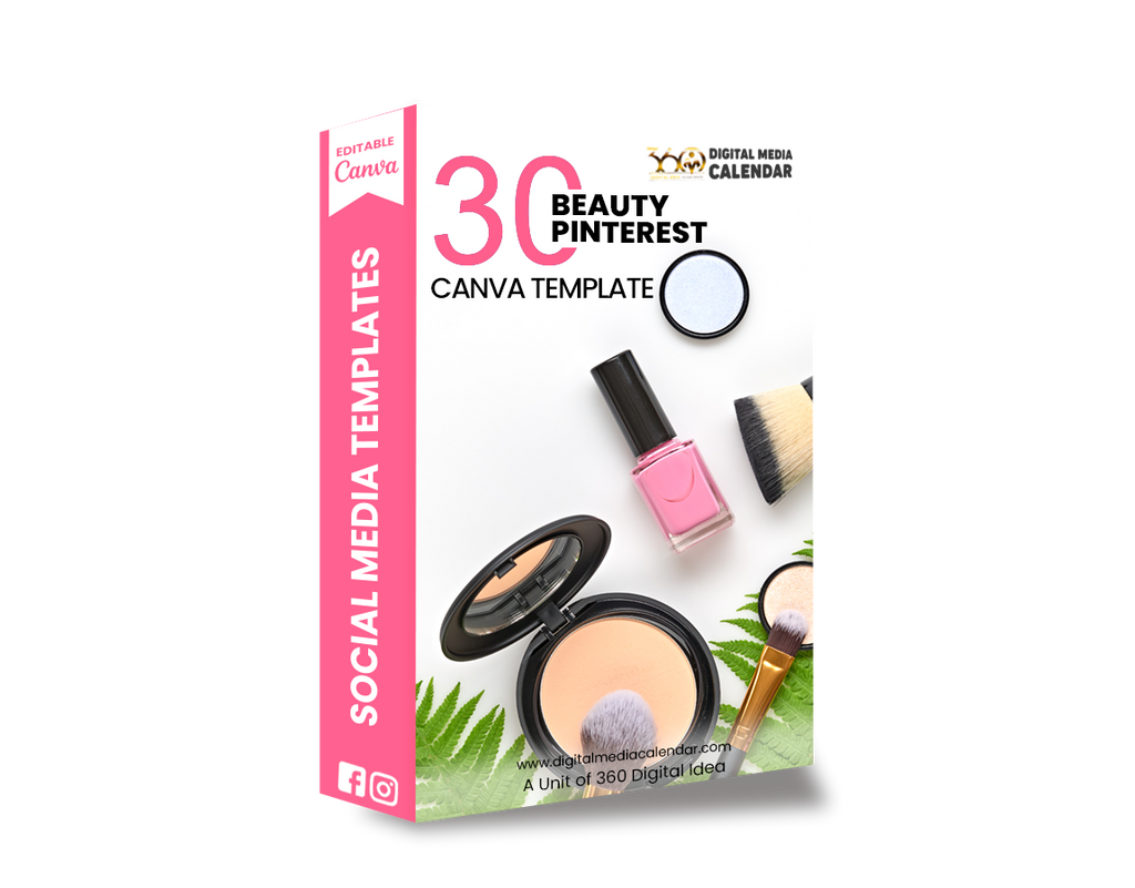 30 Ultimate Beauty Pinterest Canva Template