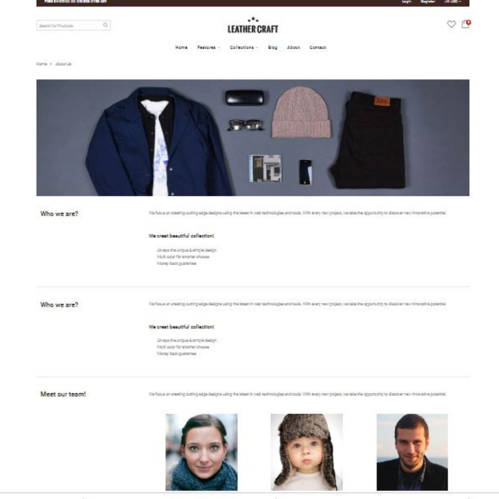 Handbag Store Shopify Website