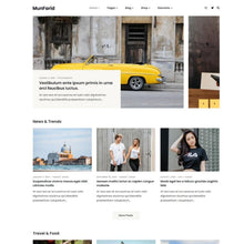 Blog & Shop WordPress  Website