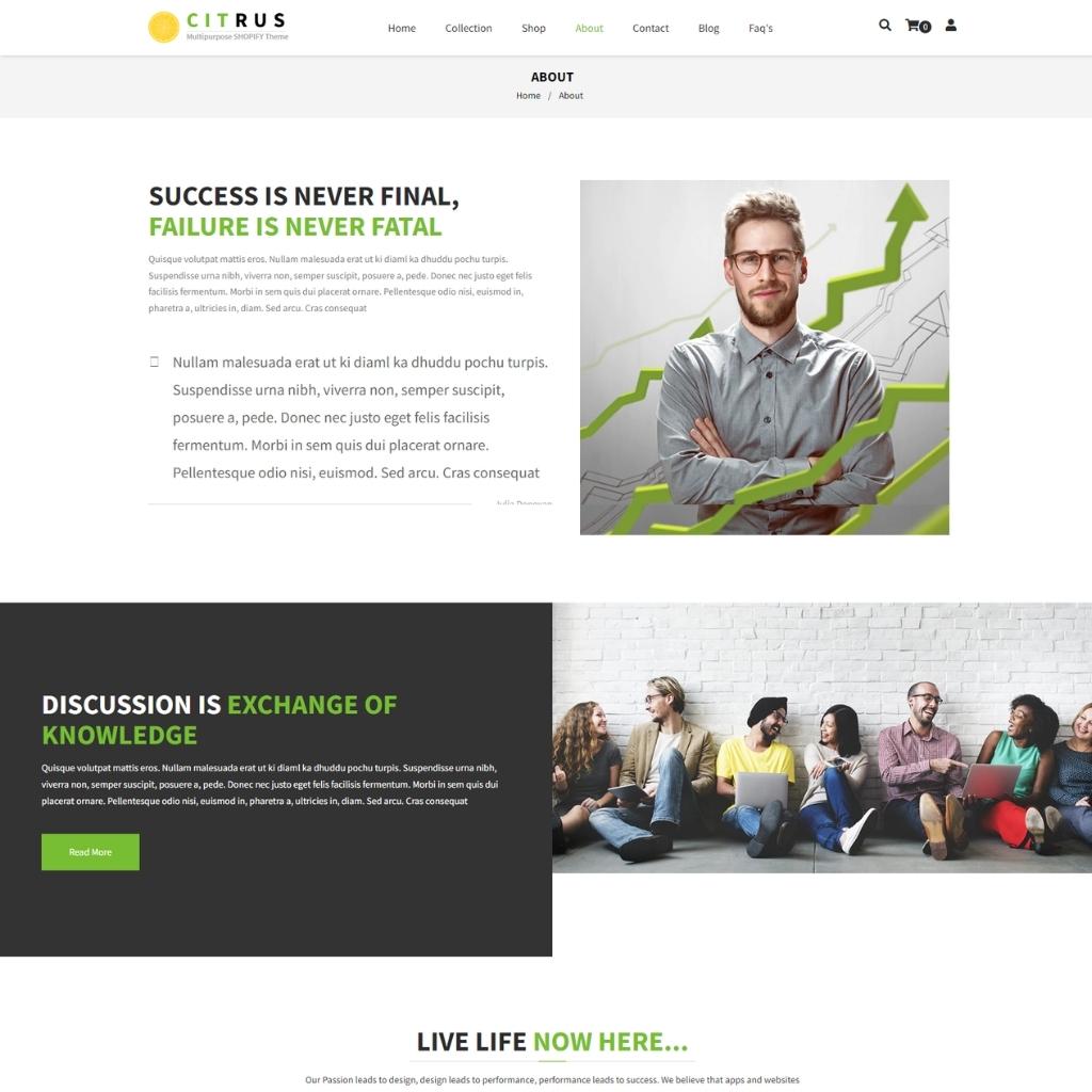 Landing Page Shopify Shopping Website