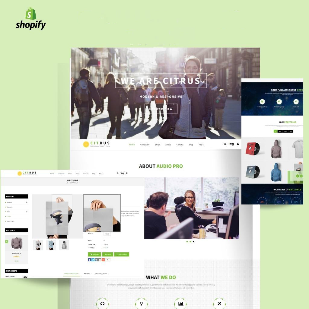 Landing Page Shopify Shopping Website