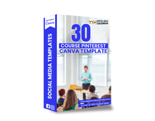 30 Ultimate Course  Pinterest Canva Template