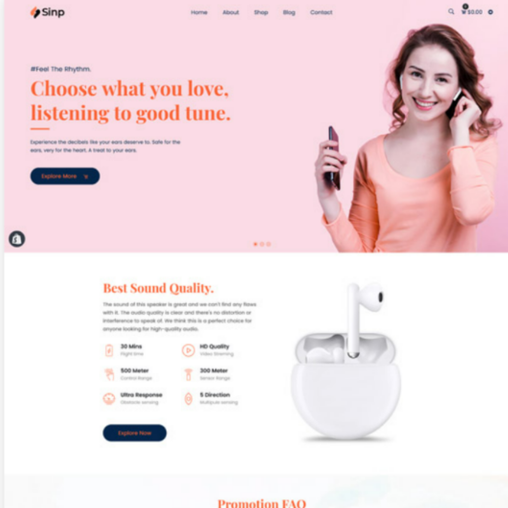Single Product Multipurpose Shopify Shopping Website
