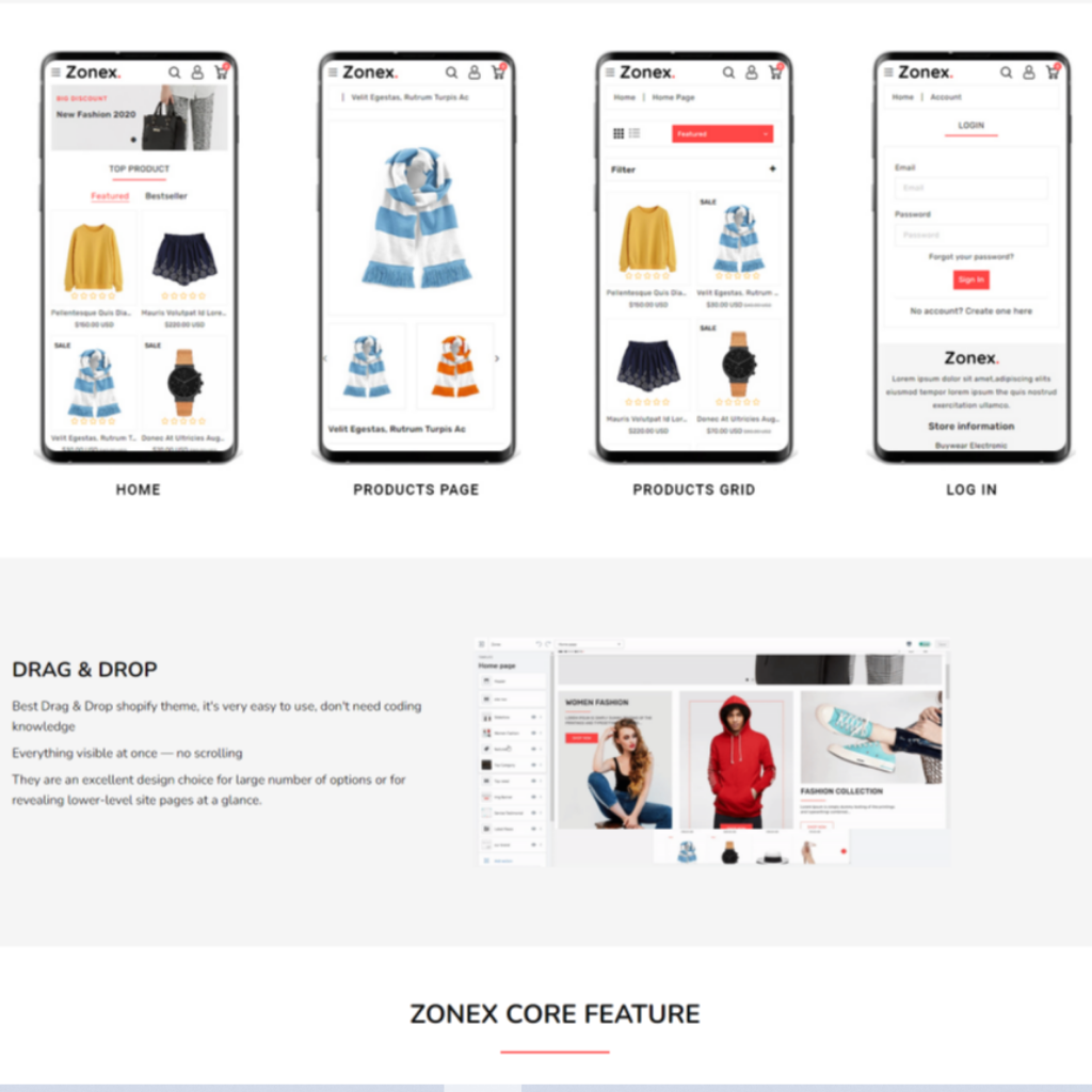 Minimal & Modern Fashion Shopify Shopping Website