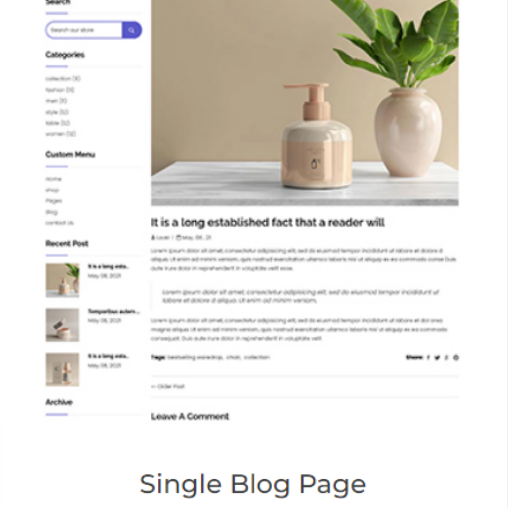 Beauty & Cosmetics E-Commerce Shopping Website