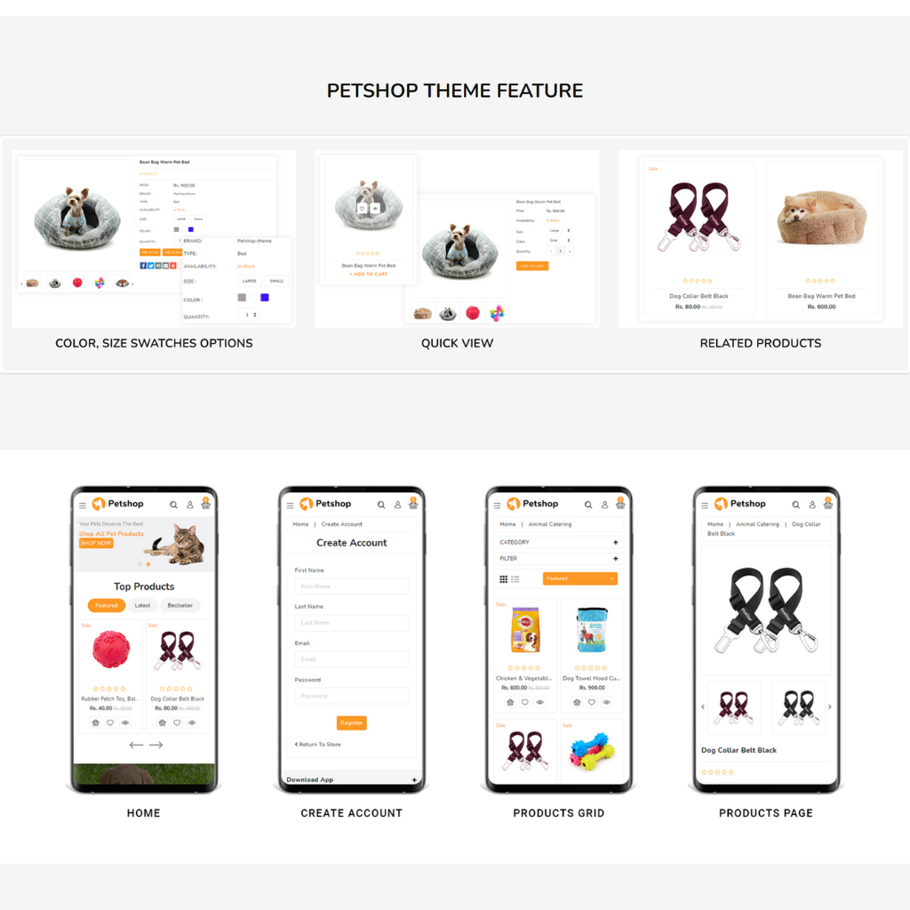 Pets Store Responsive Shopify Shopping Website