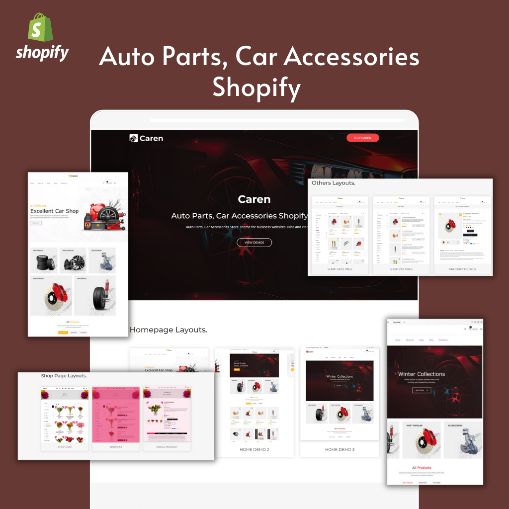 Auto Parts, Car Accessories Shopify Shopping Website