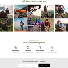 Camping & Adventure Shopify Website Shopping Website