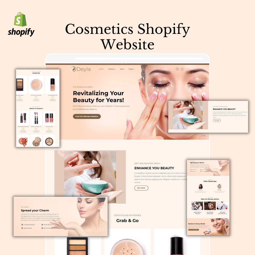 Cosmetics Shopify Shopping Website