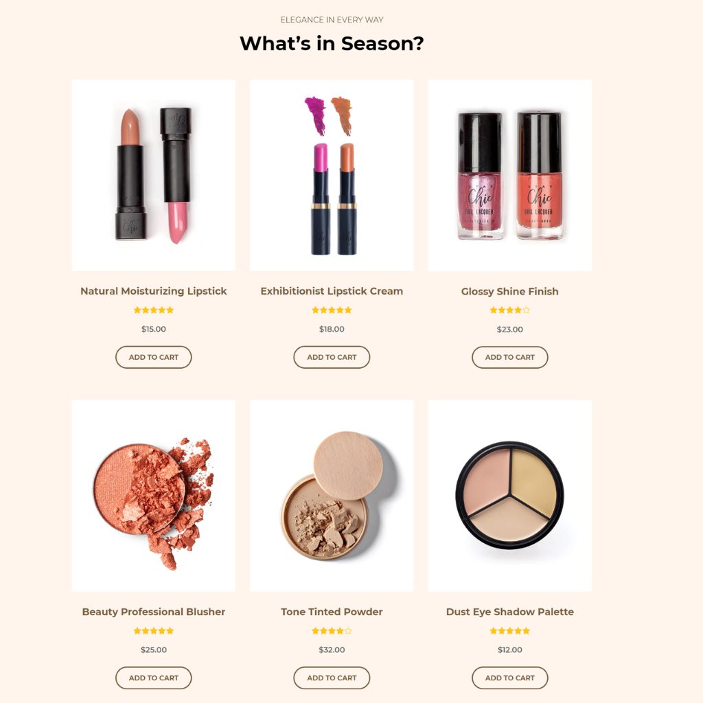 Cosmetics Shopify Shopping Website