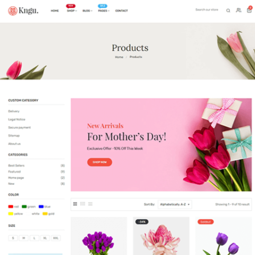Flower Shopify Website