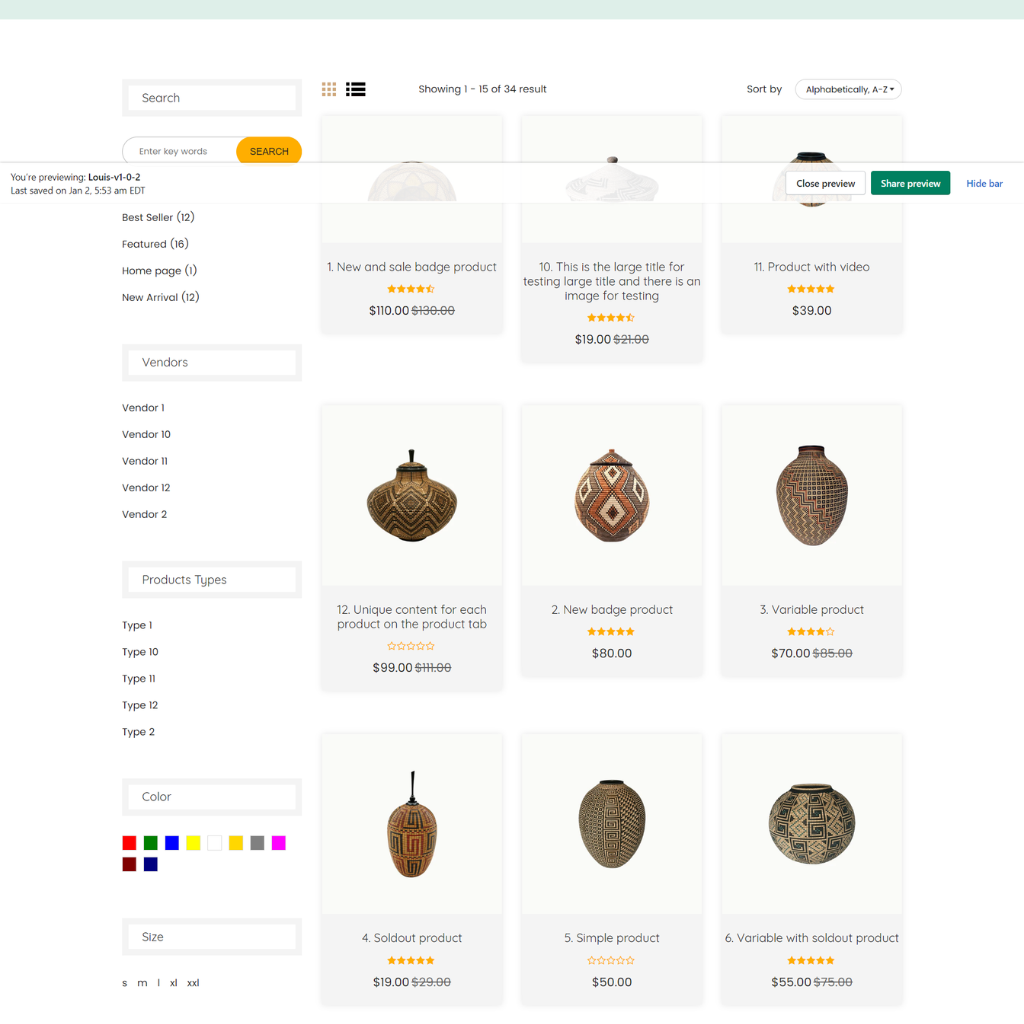 Handmade Shop Shopify Website