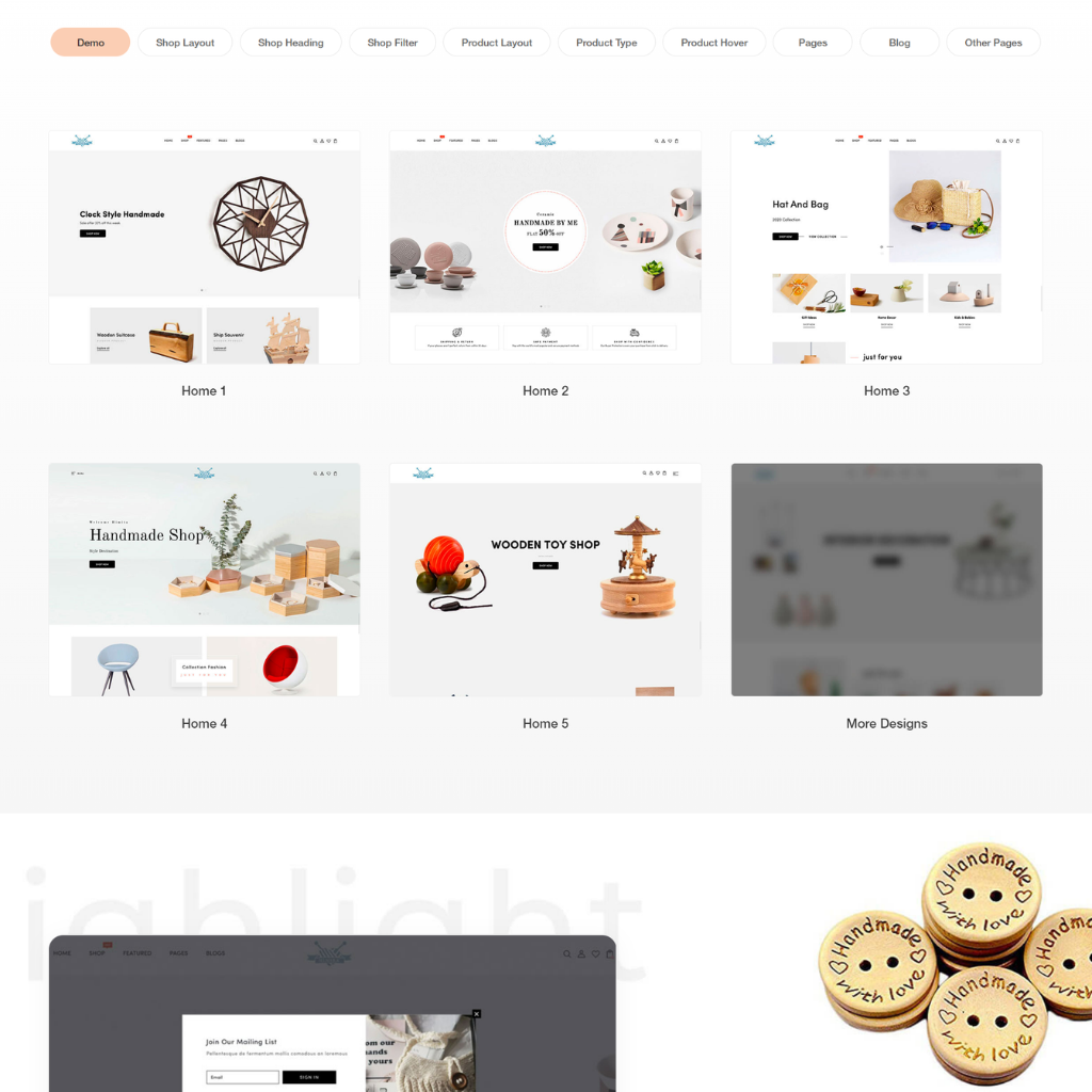 Handmade Shop And Accessories Shopify Website