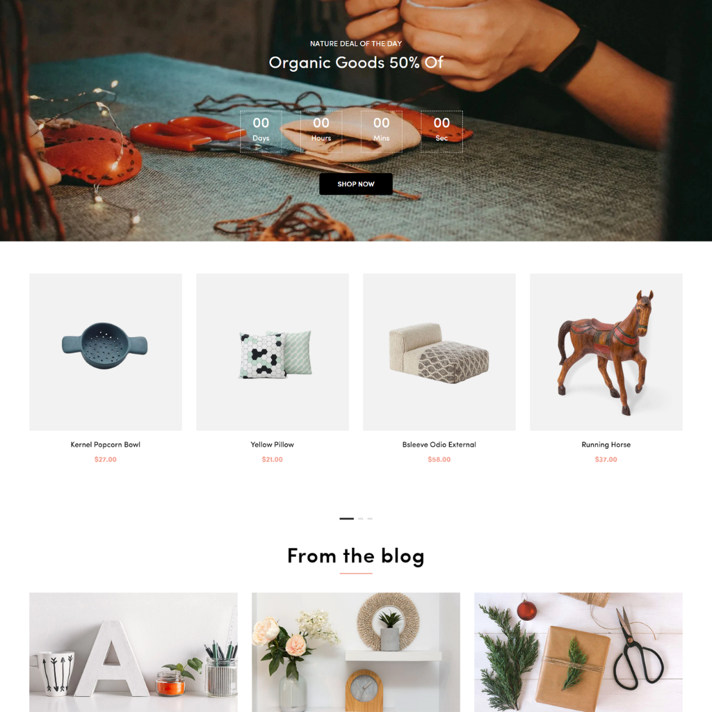 Handmade Shop And Accessories Shopify Website