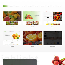 Organic Food/Fruit/vegetable E-Commerce Shopify website