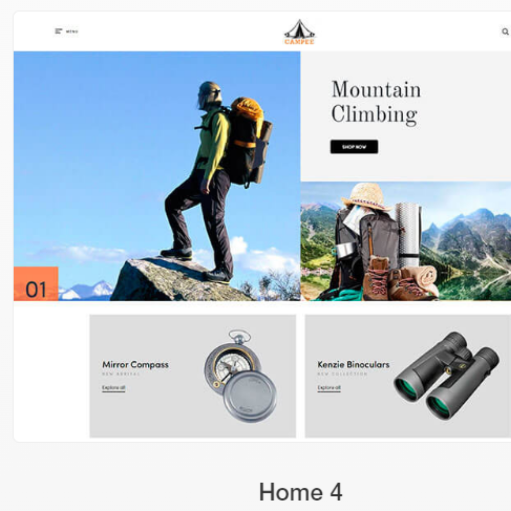Adventure Store Hiking and Camping Shopify Website
