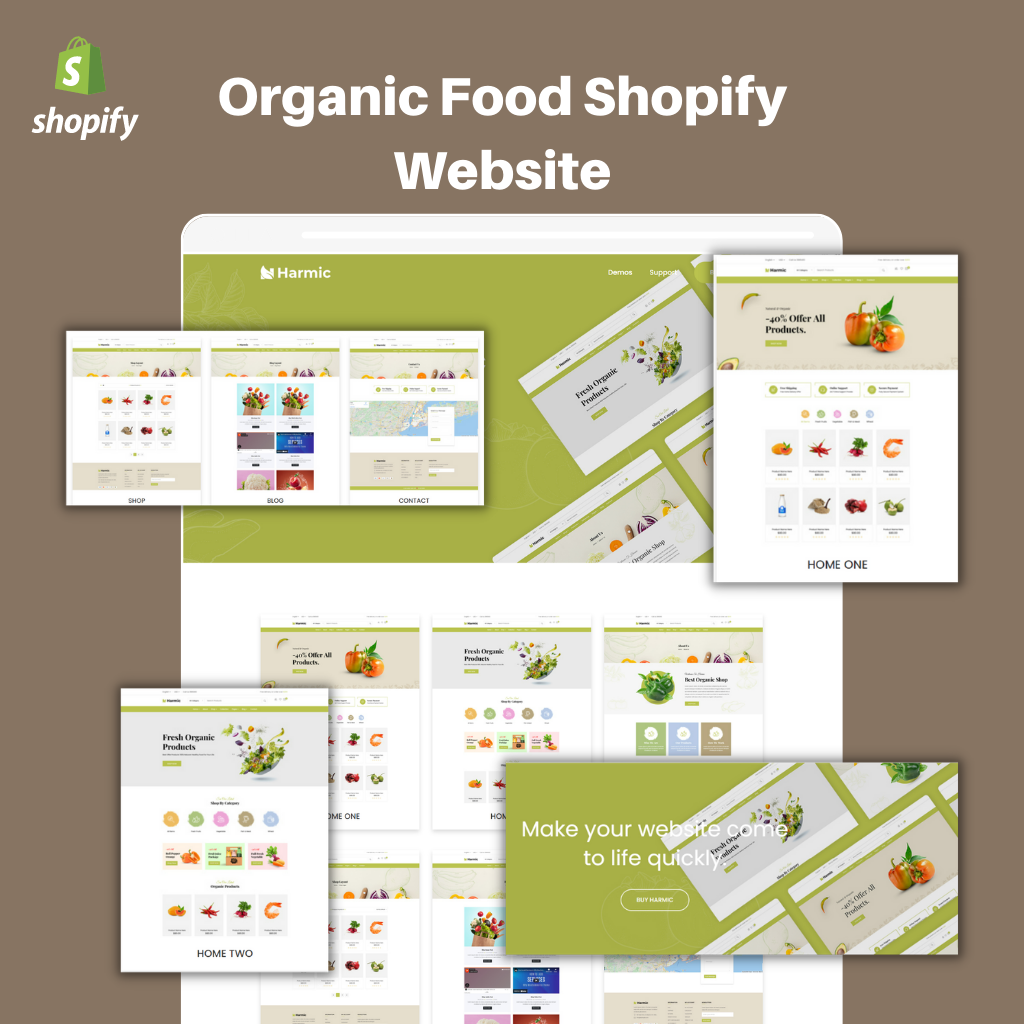 Organic Food Shopify Shopping Website