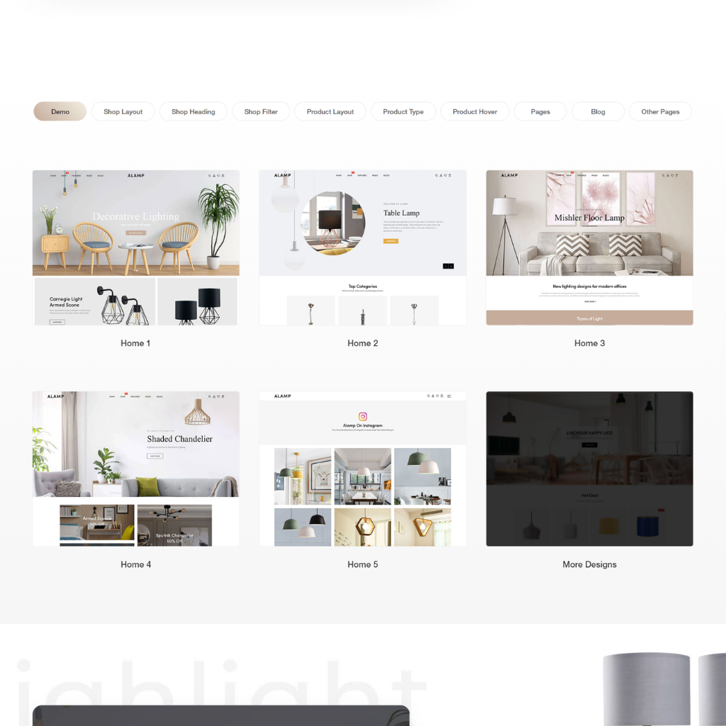 Interior Decor and Lights Responsive Shopify Website