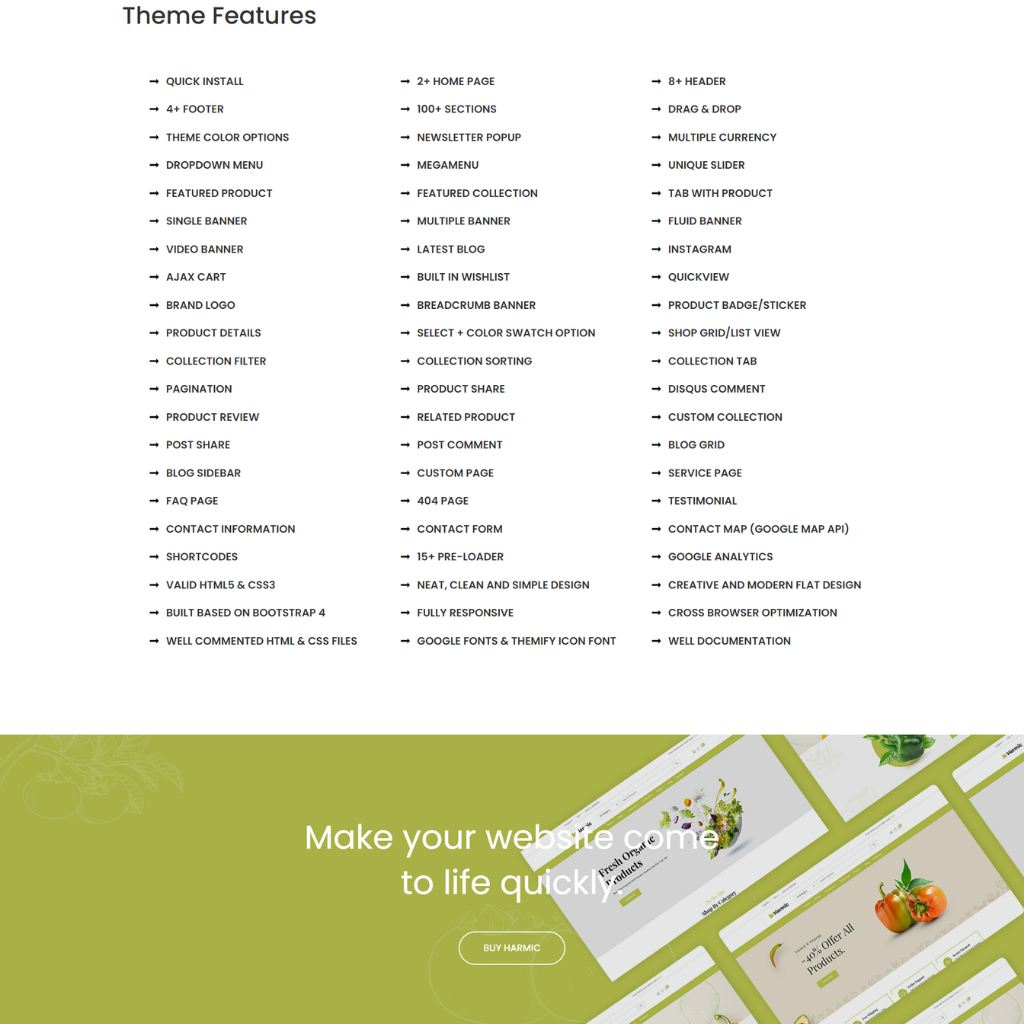 Organic Food Shopify Shopping Website