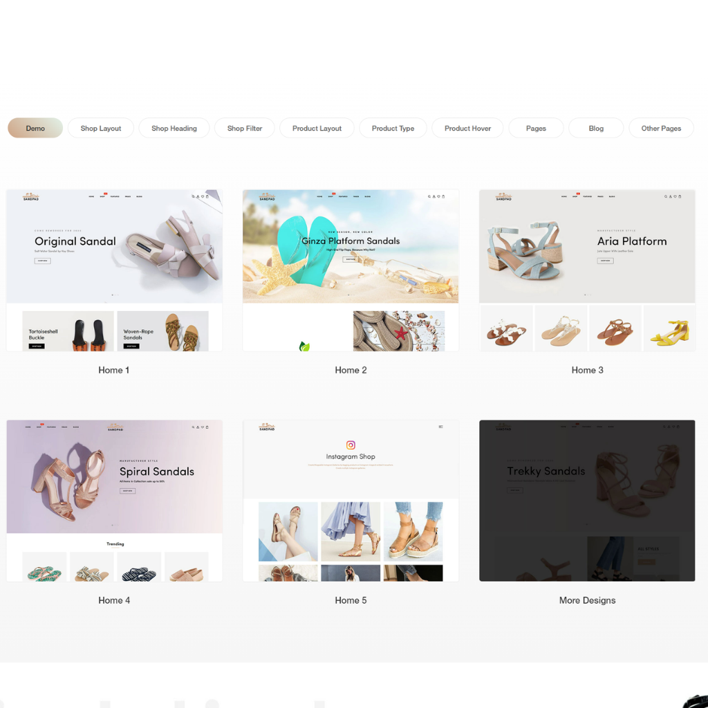 Sandals And Footwear Shoes Responsive Shopify Shopping Website